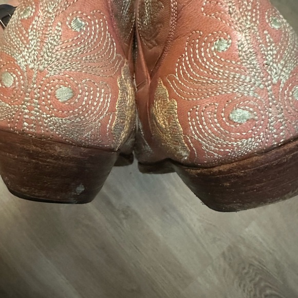 Old Gringo Pink Embroidered Cowboy Boots size 9 - Picture 5 of 6